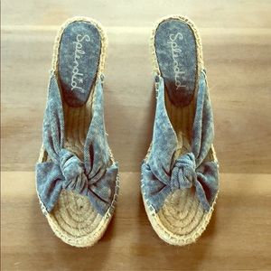 Splendid denim espadrilles - brand new size 6
